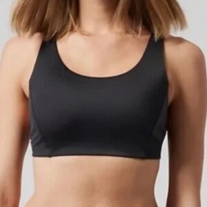 Athleta black Malibu bikini top size small cups a-c nwt